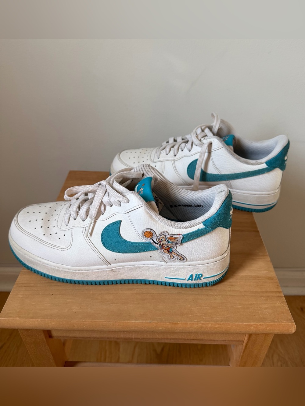 Nike Air Force 1 Bugs Bunny Lola Bunny White Teal - Men's Basketball Sneakers